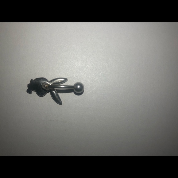 Playboy Bunny Belly Ring - Picture 2 of 3